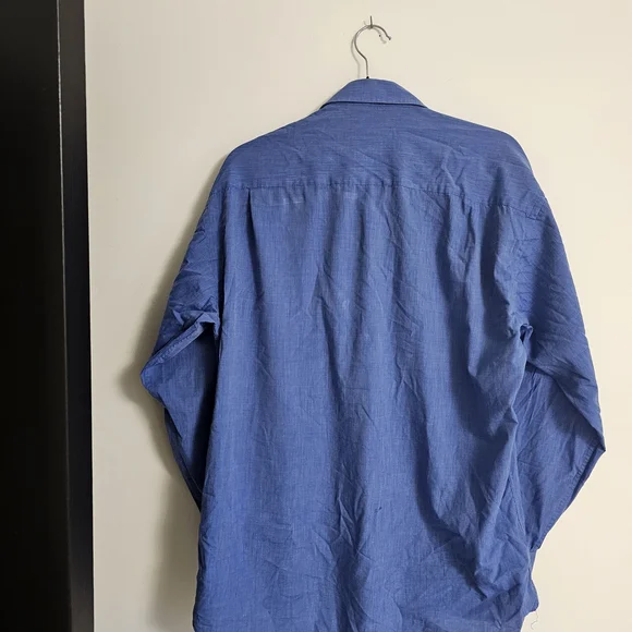 Christian Dior Classic Blue Button-Down Shirt - Picture 2 of 2